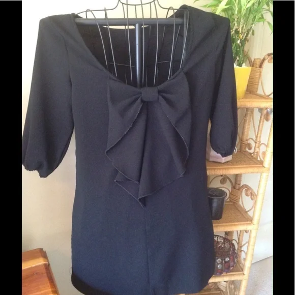 Charming Charlie black dress. Sz L - Picture 3 of 5